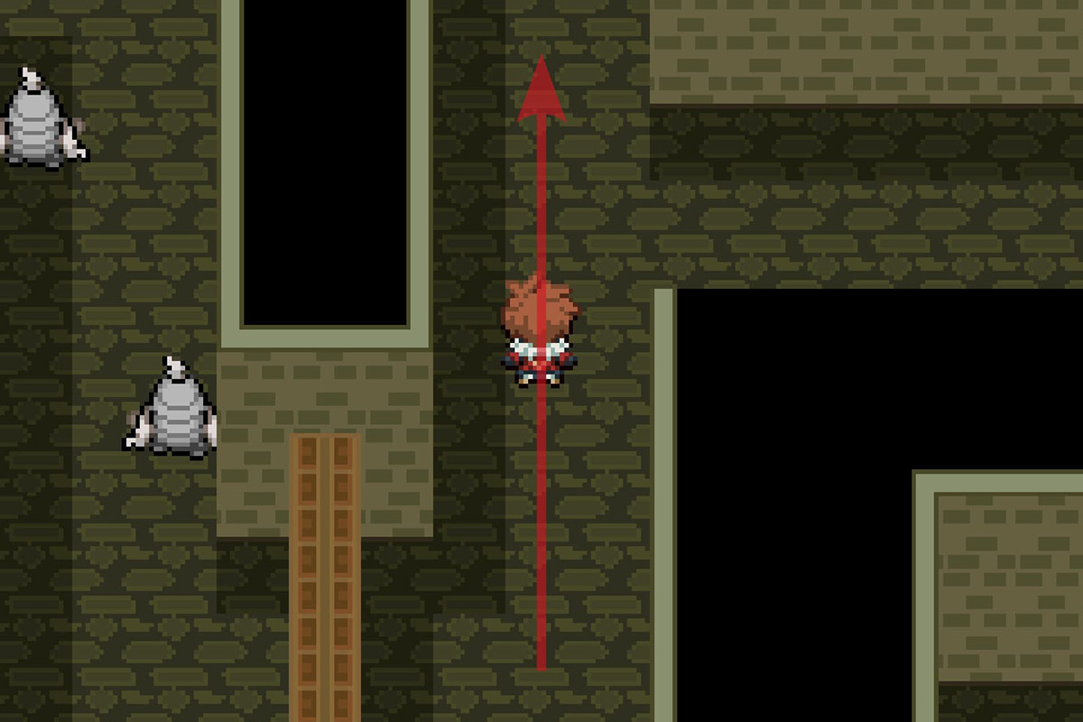 Walking past the room with the Dusclops guards. / Pokémon Unbound