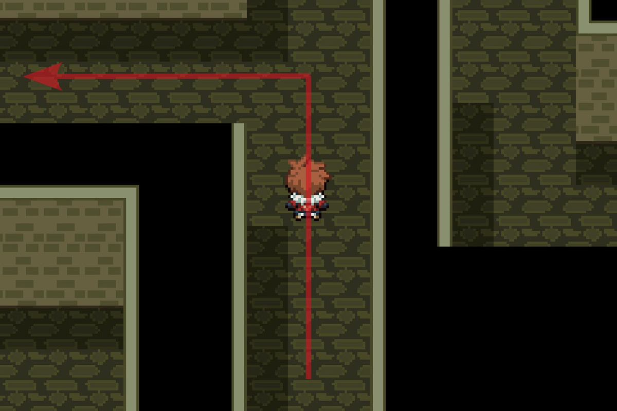 Taking the next turn left. / Pokémon Unbound