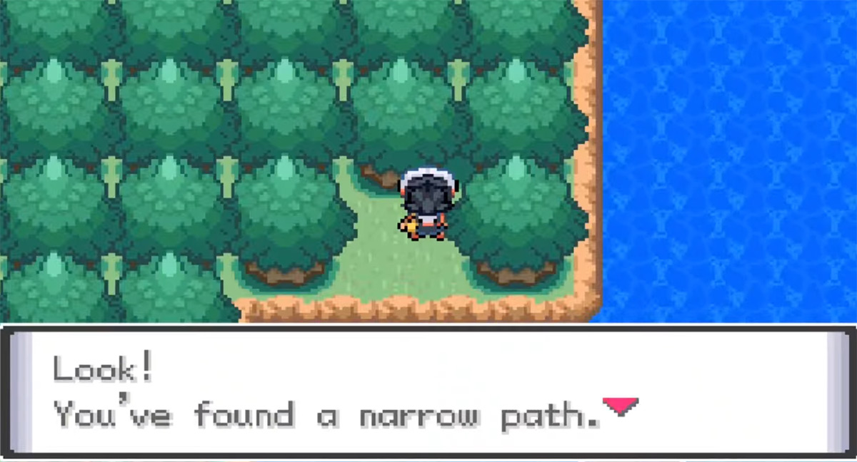 The path leading to the Cube Corp. Raid Den. / Pokémon Unbound