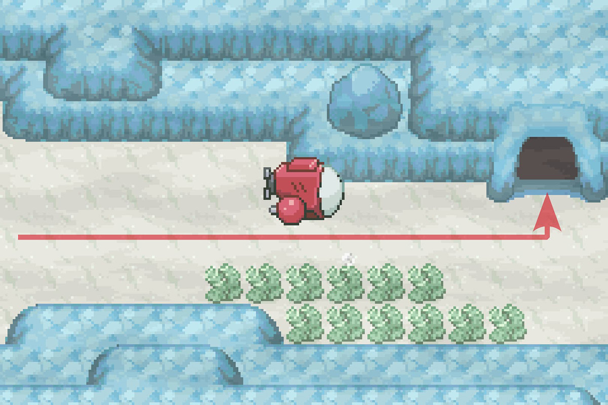 Entering the first passageway. / Pokémon Unbound