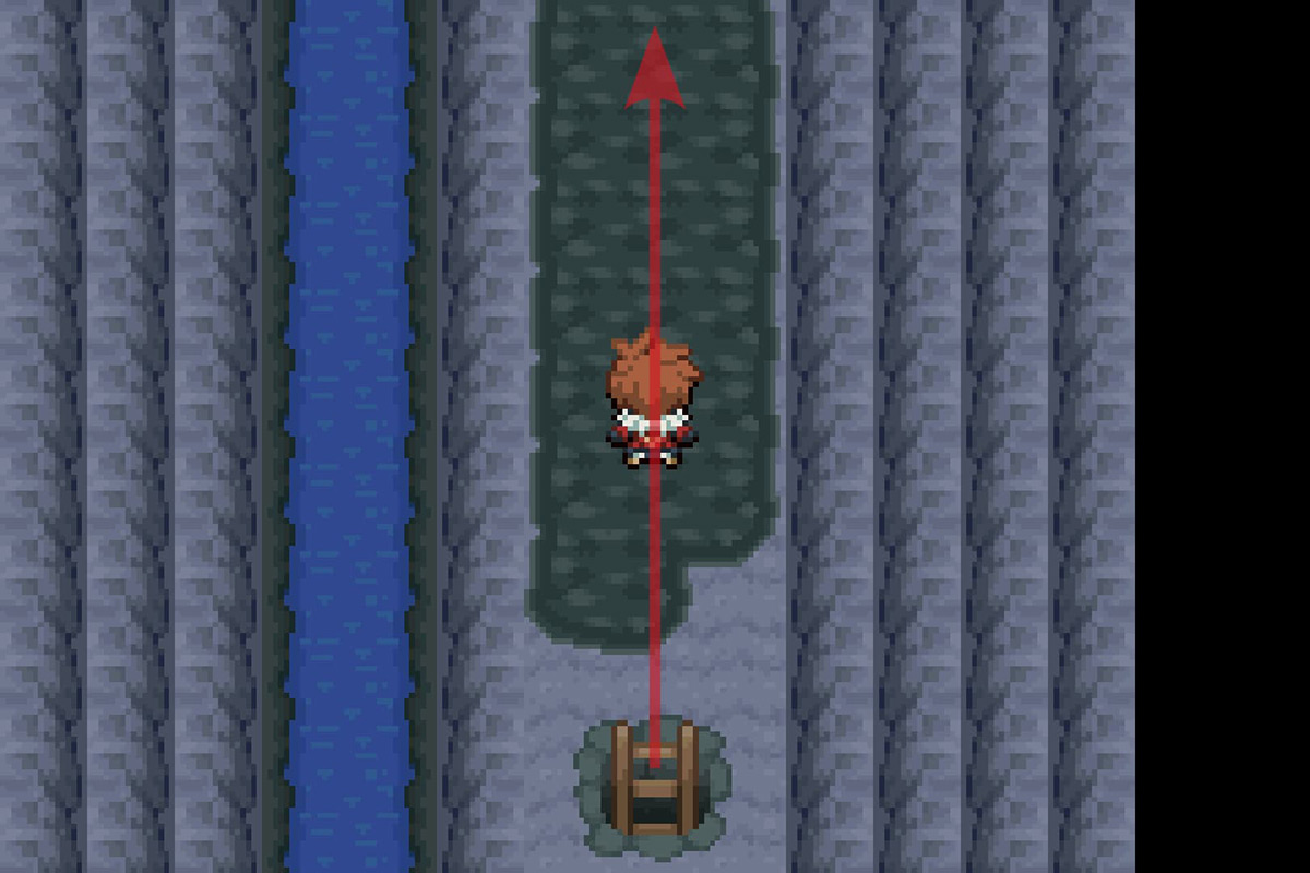 Following the linear path north. / Pokémon Unbound