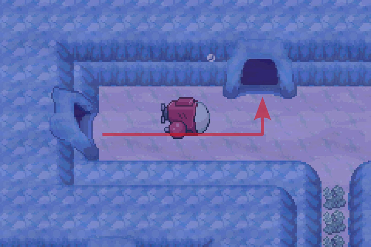 Going through the north entryway. / Pokémon Unbound