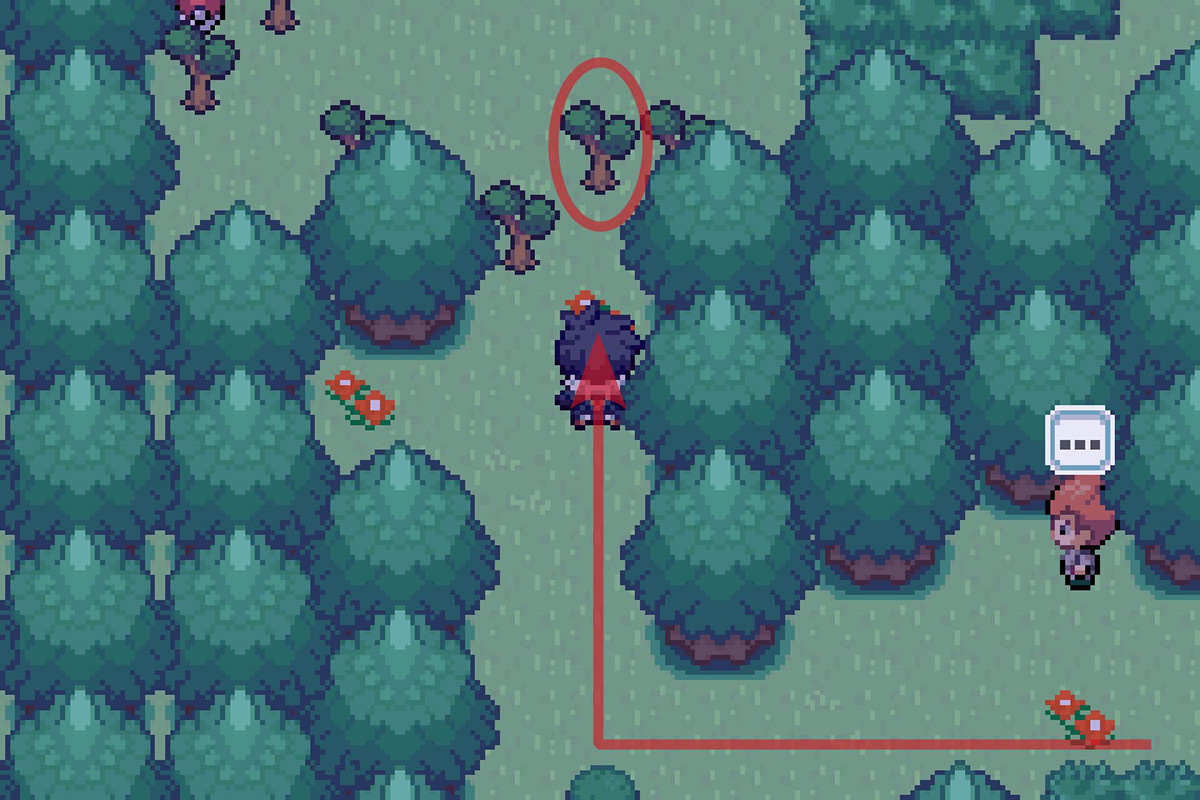 Finding more cuttable trees. / Pokémon Unbound