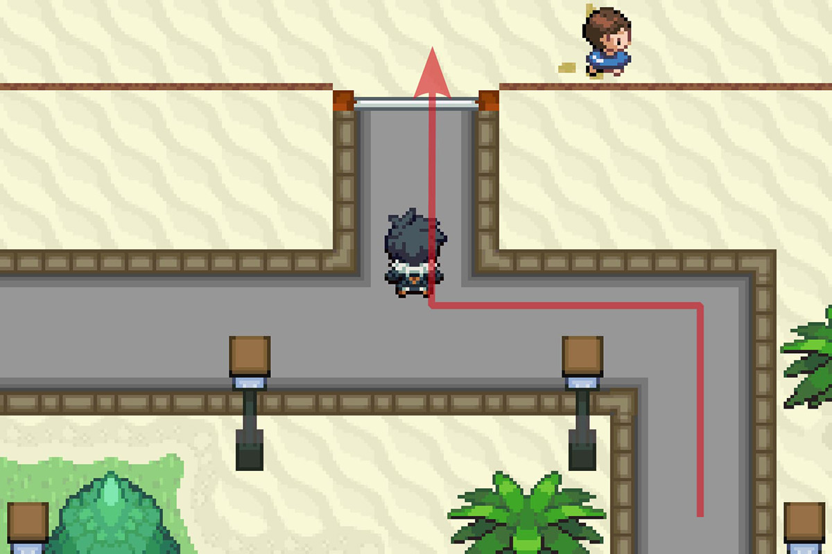 Reaching Dehara Beach. / Pokémon Unbound