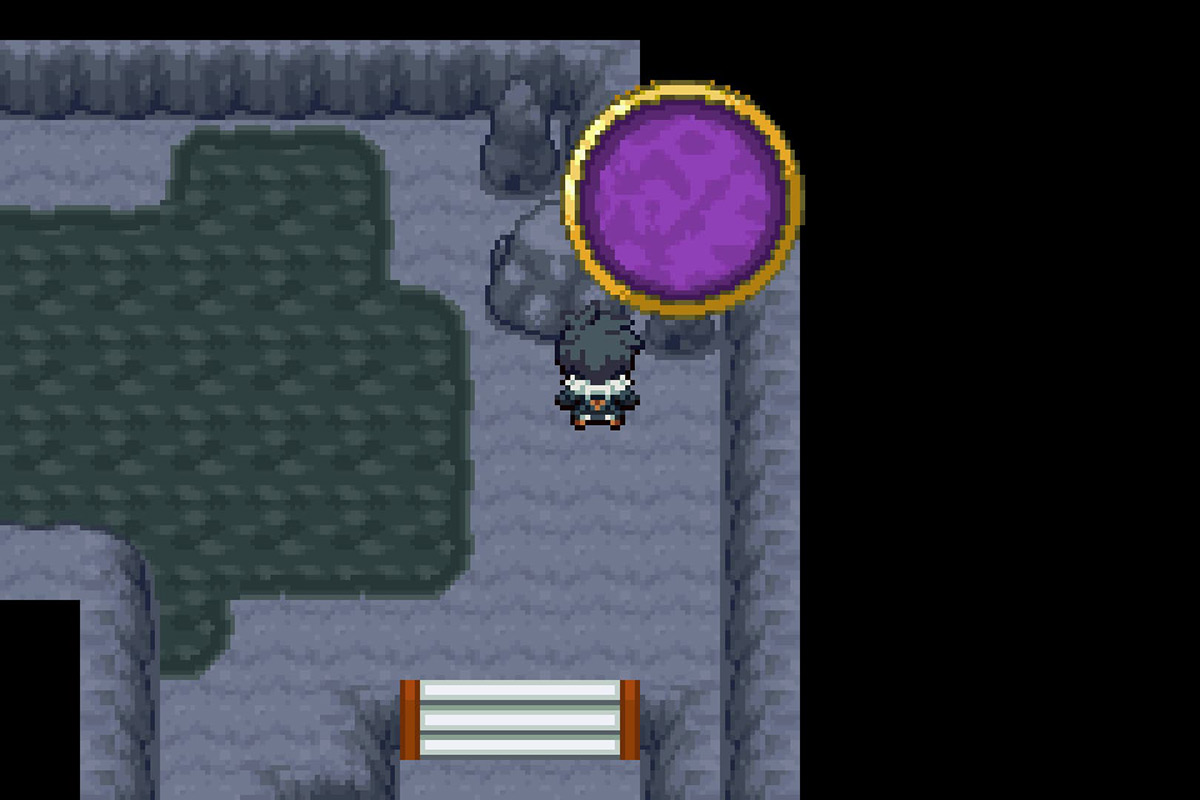 The portal with Necrozma. / Pokémon Unbound