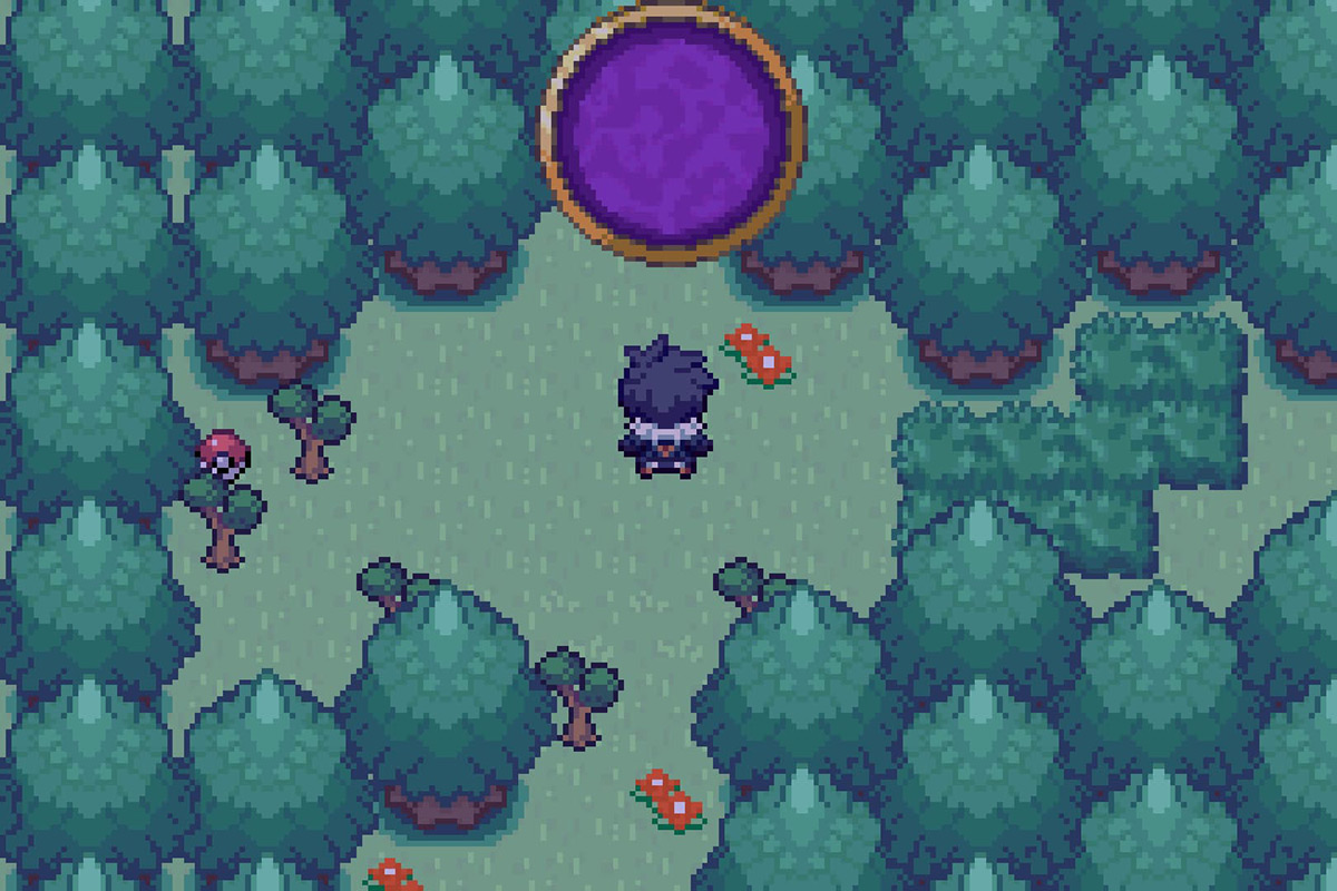 Discovering the portal with Blacephalon. / Pokémon Unbound