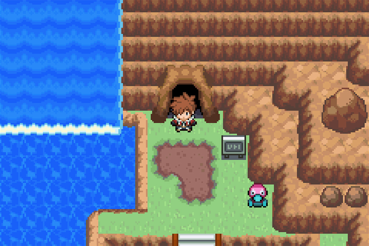 Entrance to Cinder Volcano / Pokémon Unbound