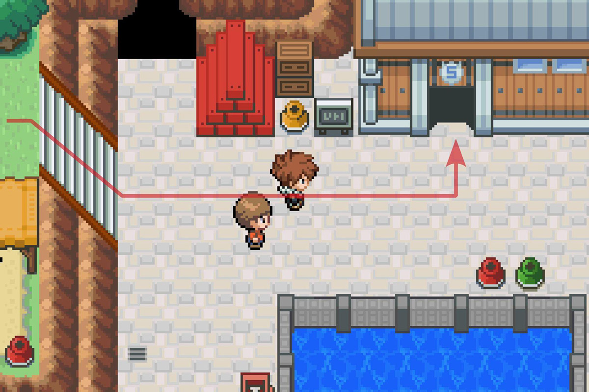 Entering Captain Davy’s Shipyard. / Pokémon Unbound