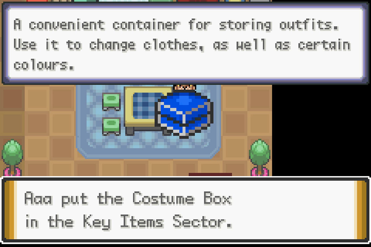 Getting the Costume Box. / Pokémon Unbound