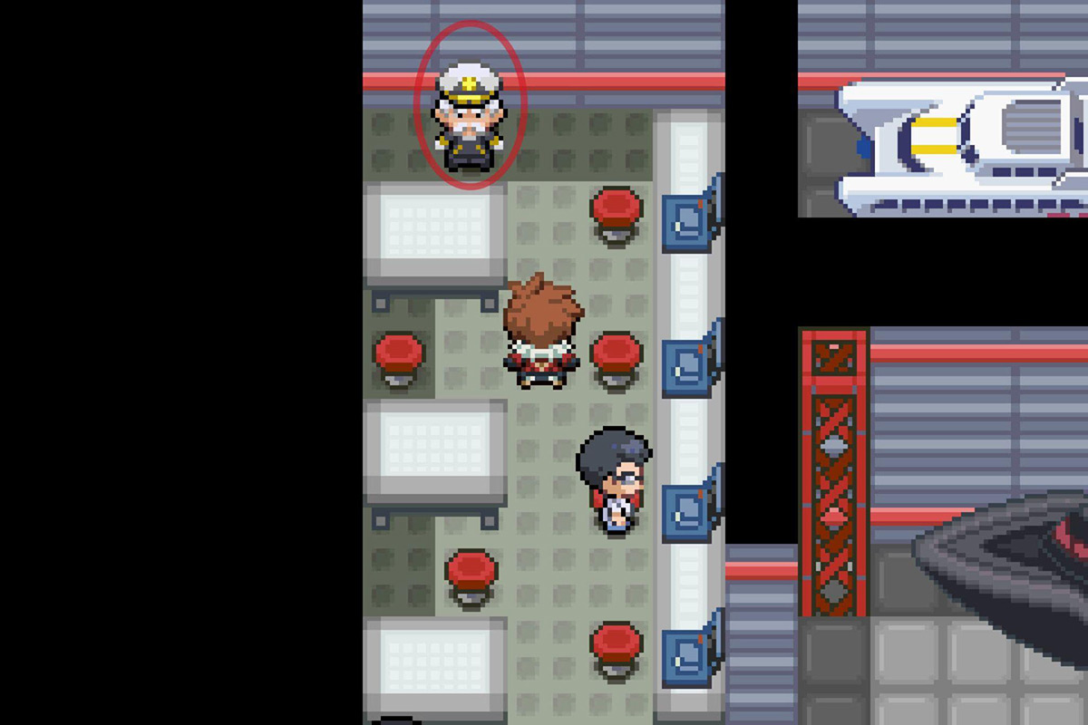 Approaching Captain Davy. / Pokémon Unbound