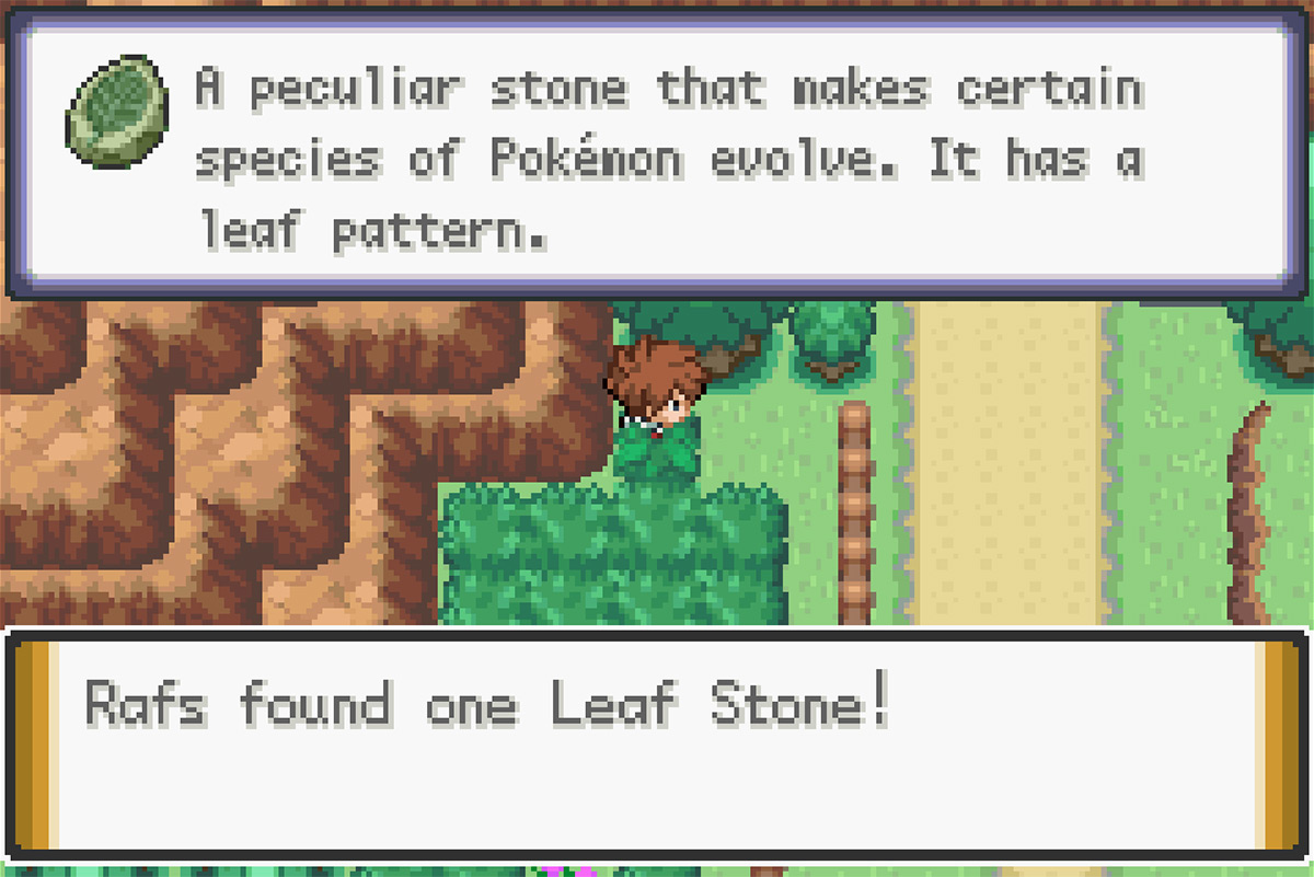 The Route 7 Leaf Stone / Pokémon Unbound