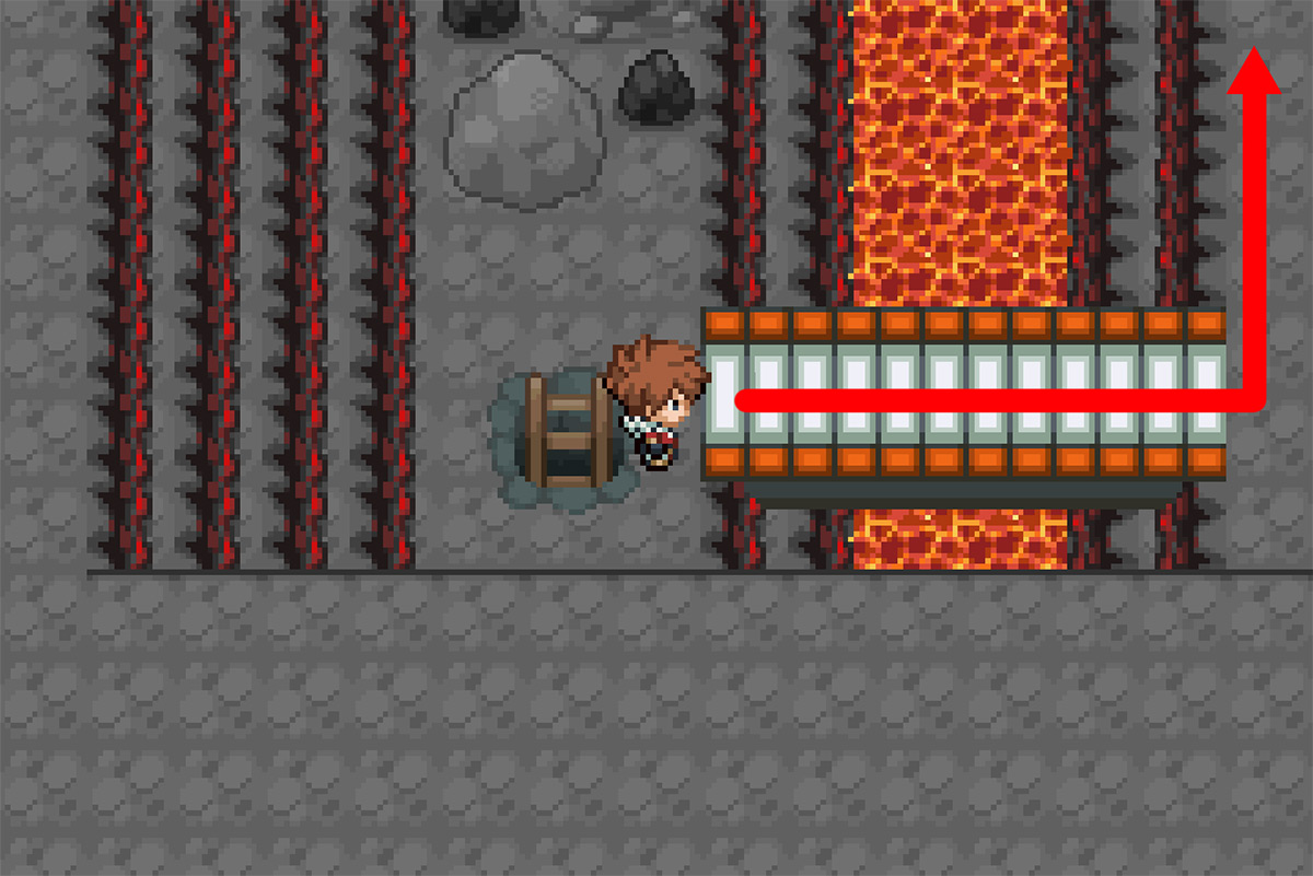 Path leading to trainer / Pokémon Unbound