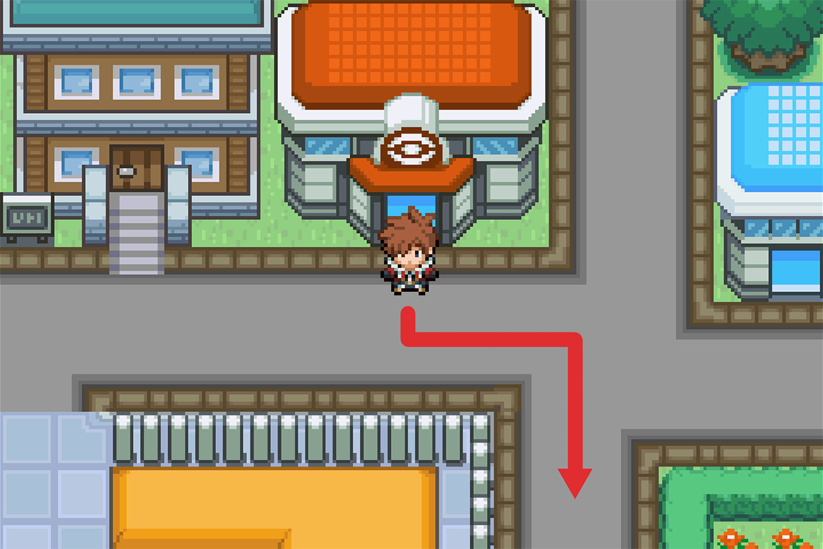 Moving towards the southern side of the city / Pokémon Unbound