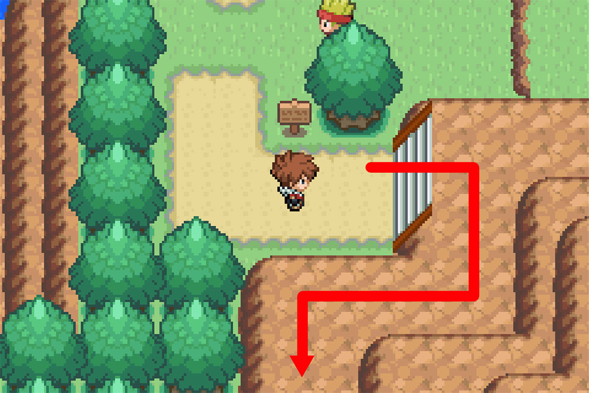 Path to mountain area / Pokémon Unbound
