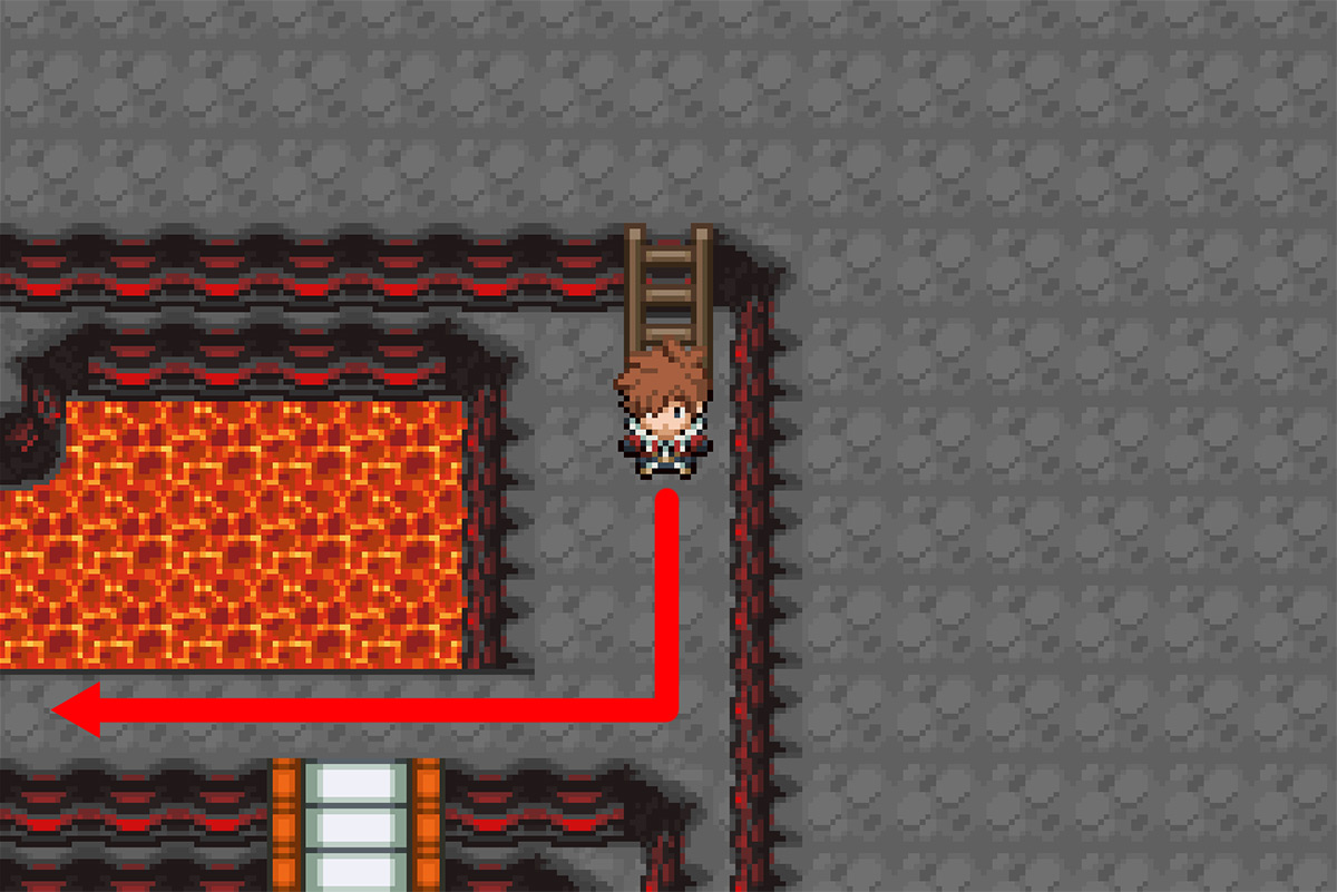 Moving to the western area of 3F / Pokémon Unbound