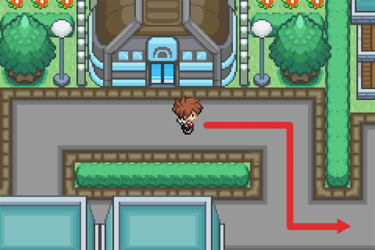 Walking towards the Evolution House / Pokémon Unbound