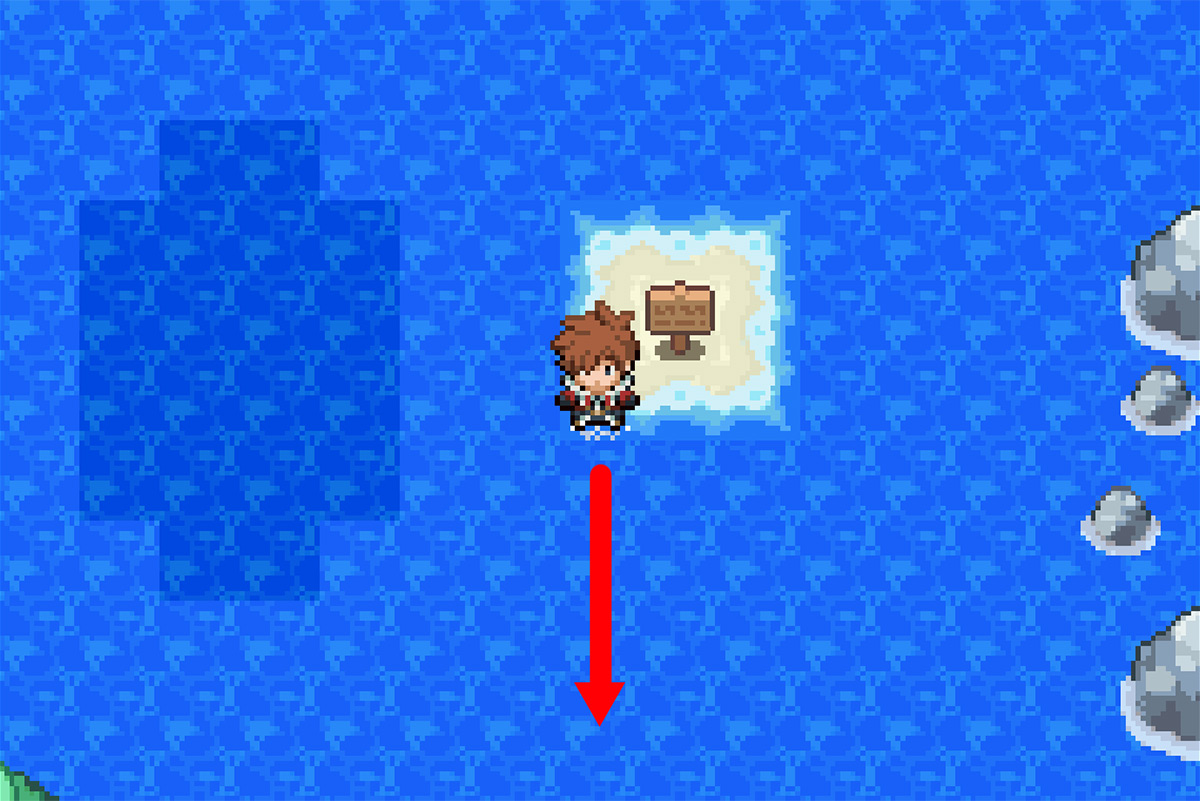 Surfing to the bridge / Pokémon Unbound