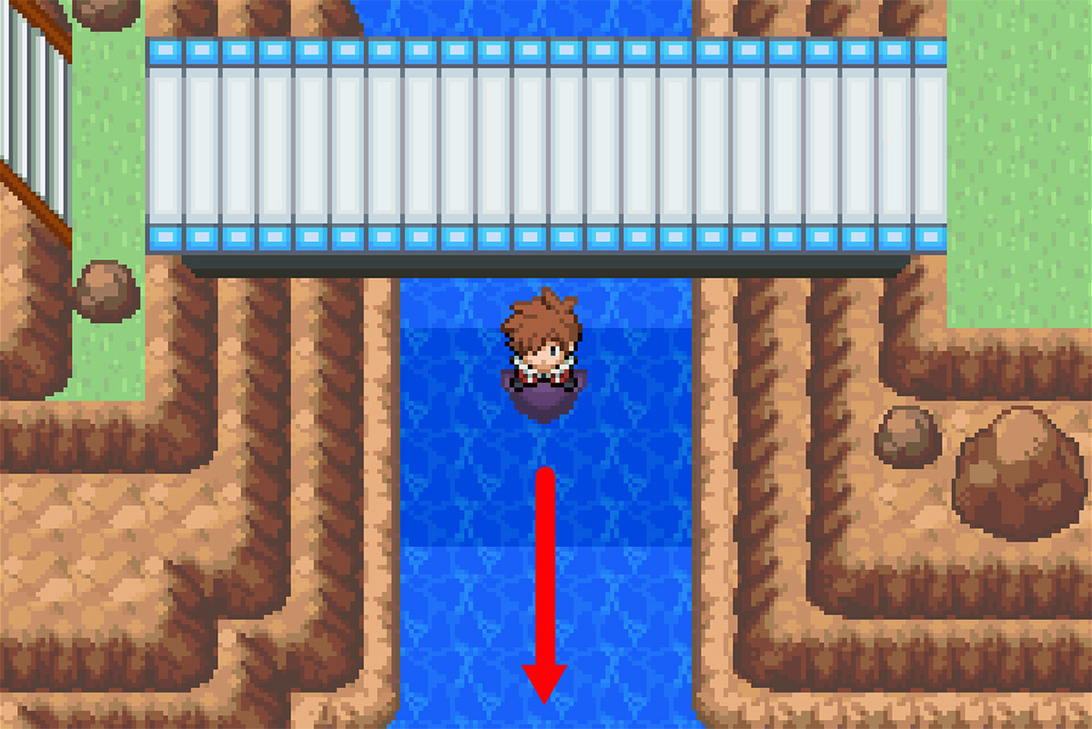 Path to large boulders / Pokémon Unbound
