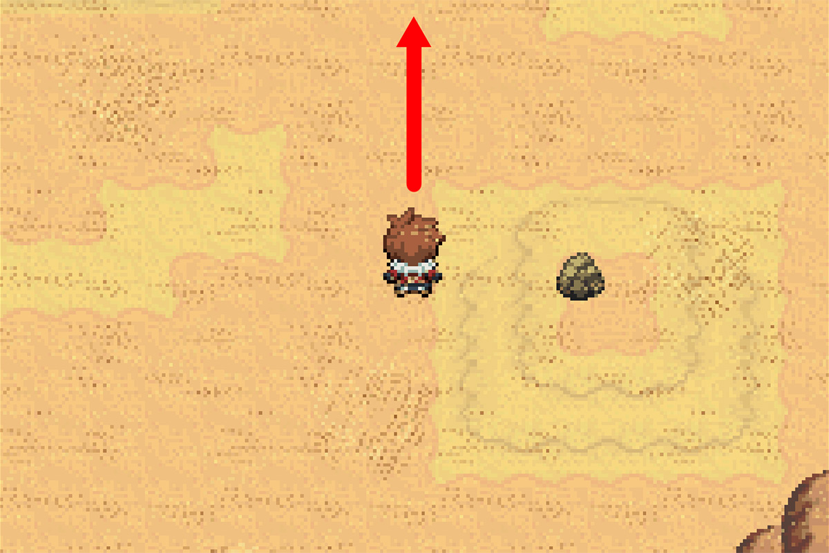 Path to patrolling trainer / Pokémon Unbound