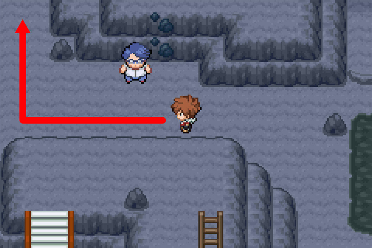 Path leading to the northwestern region of the area / Pokémon Unbound