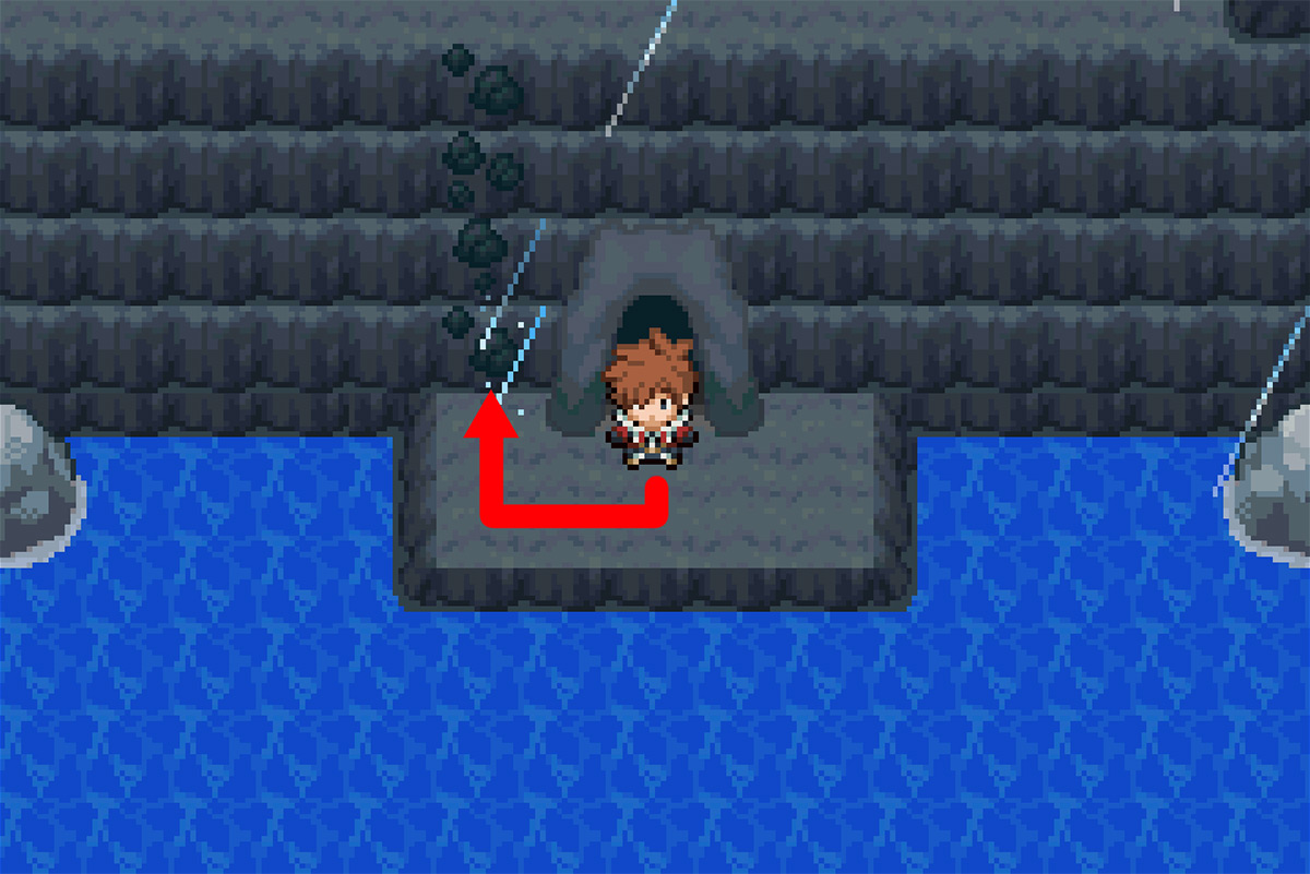 Using Rock Climb to reach B2F / Pokémon Unbound
