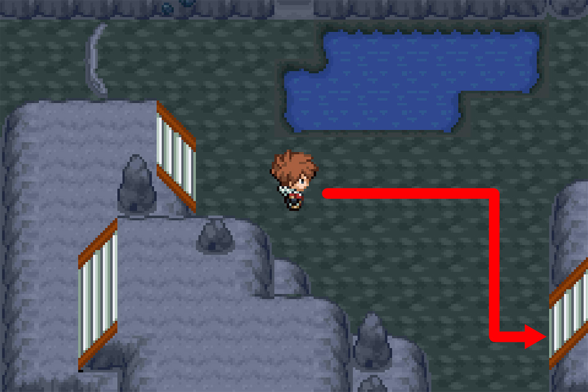 Walking up the next set of stairs / Pokémon Unbound