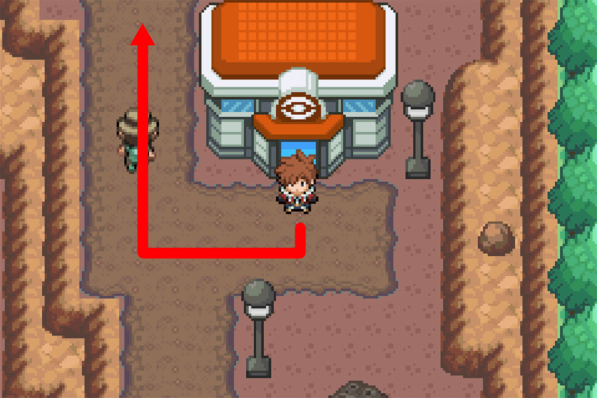 Path leading to the Valley Cave / Pokémon Unbound