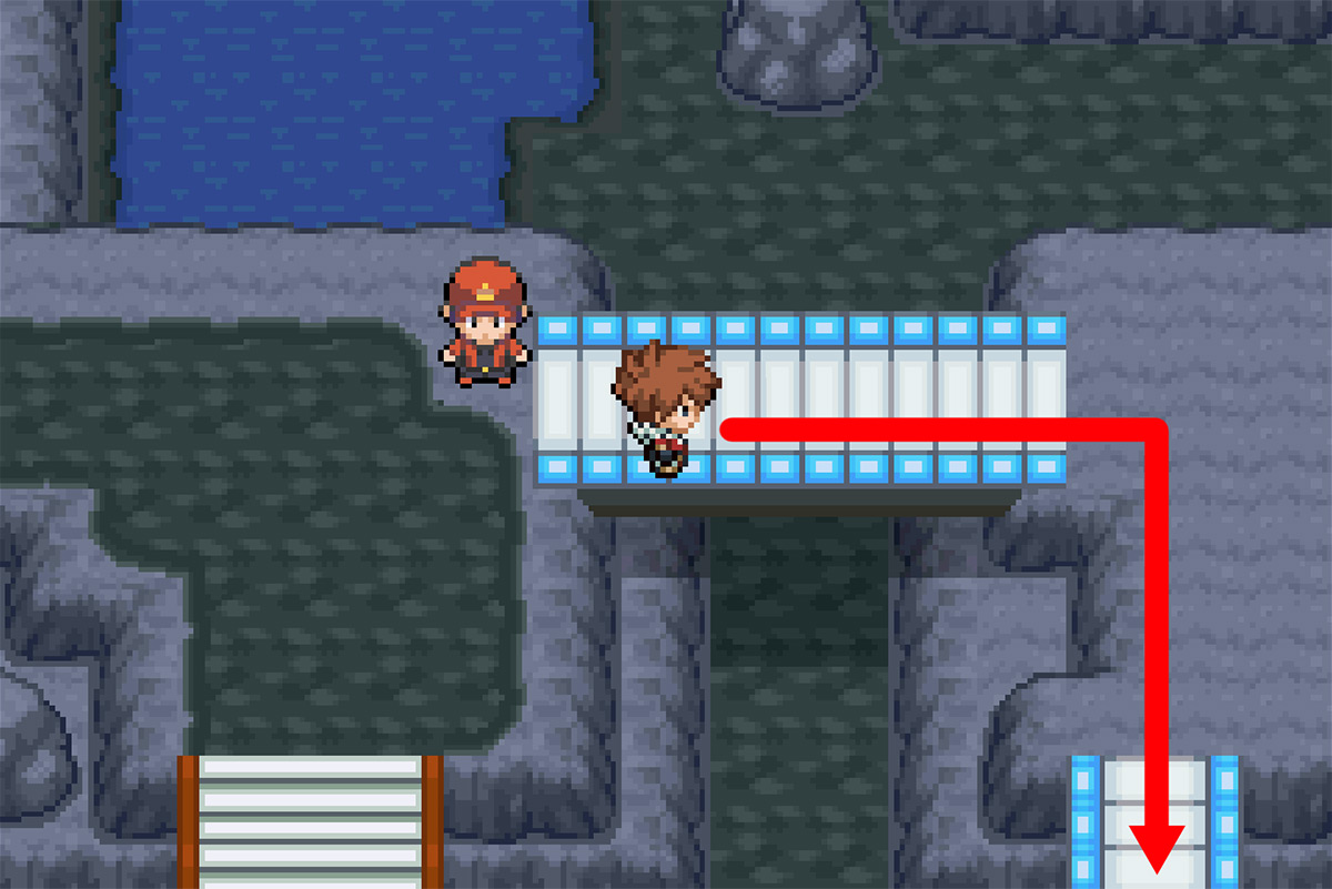 Crossing the series of bridges / Pokémon Unbound