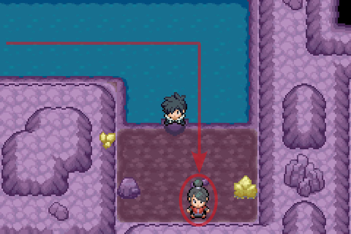 Finding Mega Trainer Krystal at the end of the path. / Pokémon Unbound