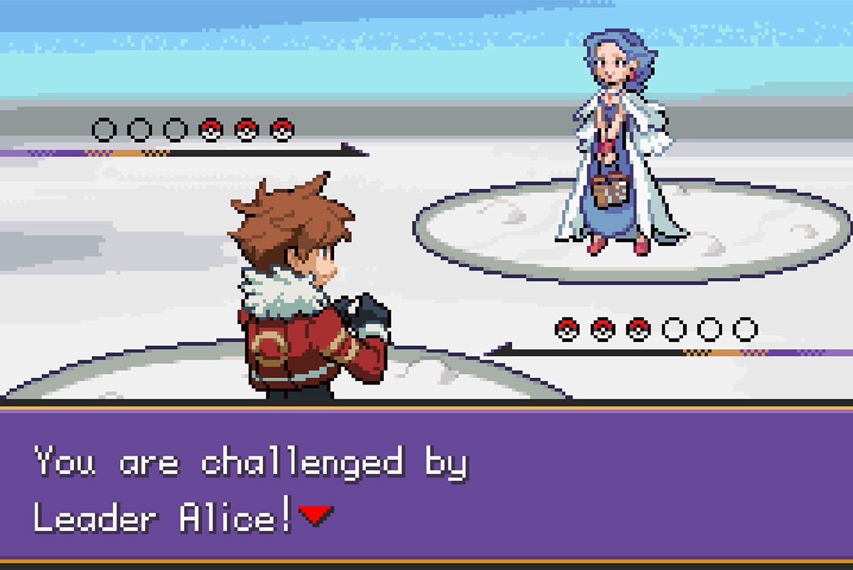 Alice gym battle / Pokémon Unbound