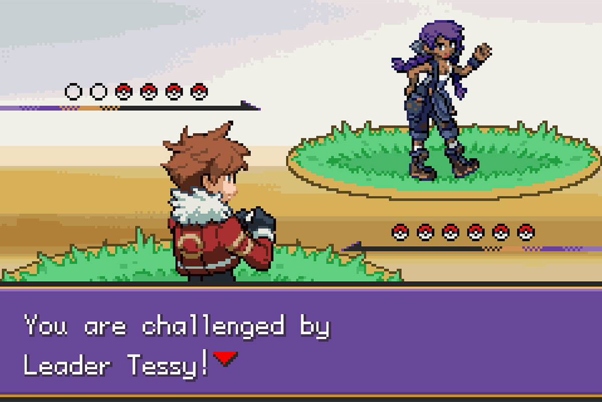 Tessy gym battle / Pokémon Unbound