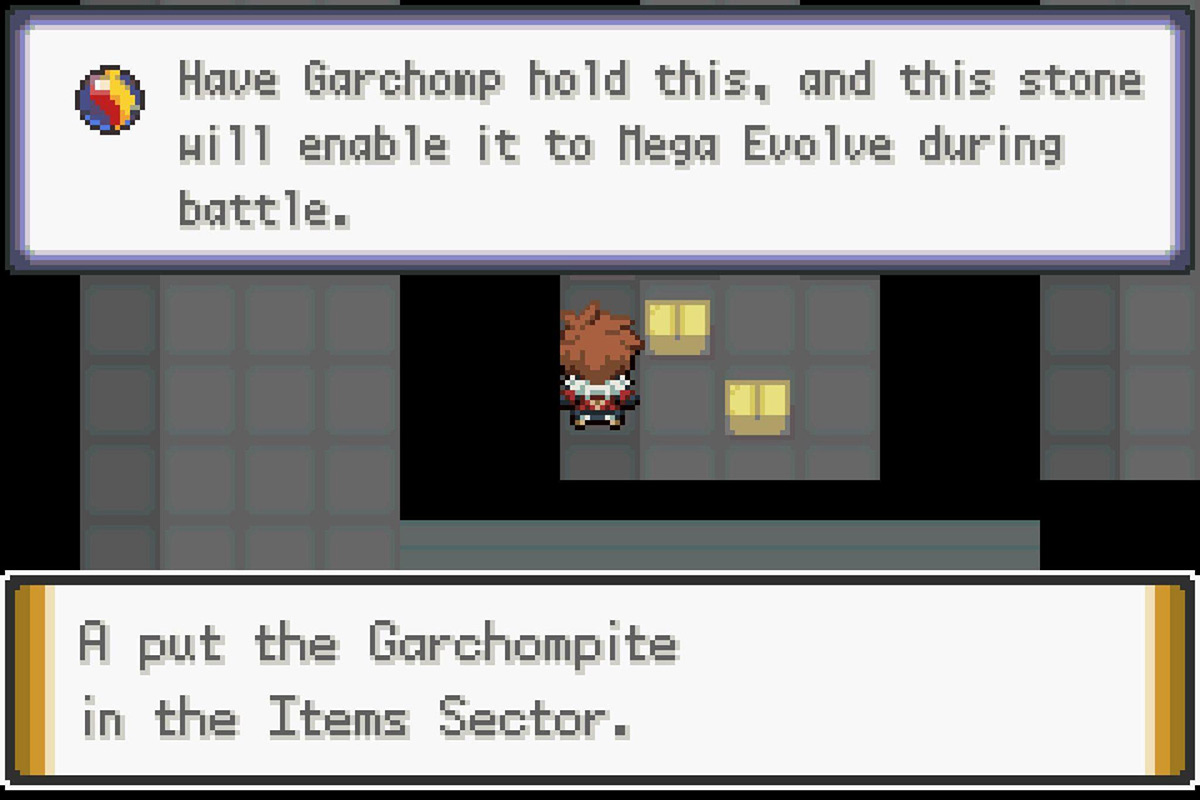 Acquiring the Garchompite. / Pokémon Unbound