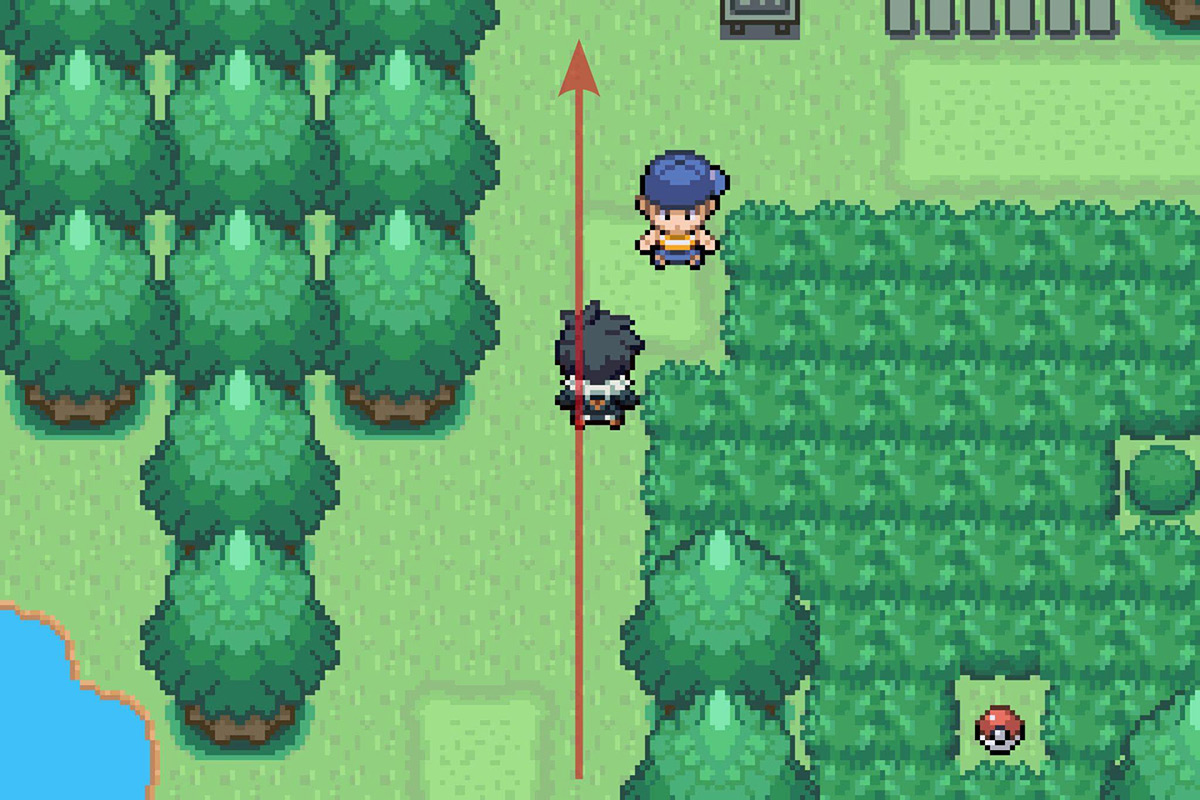 Walking toward the Pokemon Day Care. / Pokémon Unbound