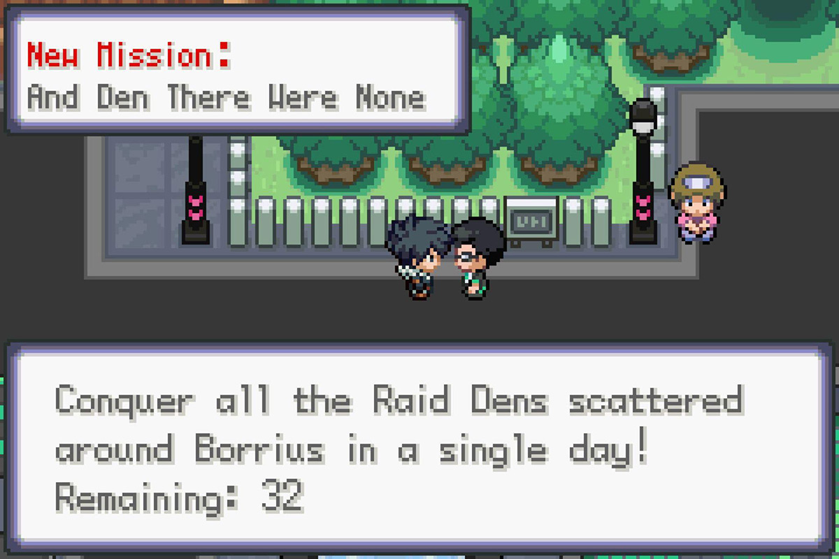 Getting Mission #8. / Pokémon Unbound