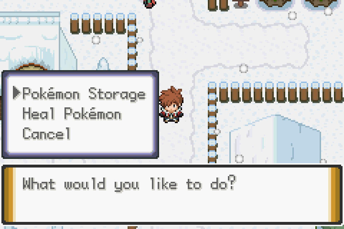 Using the Porta-PC. / Pokémon Unbound