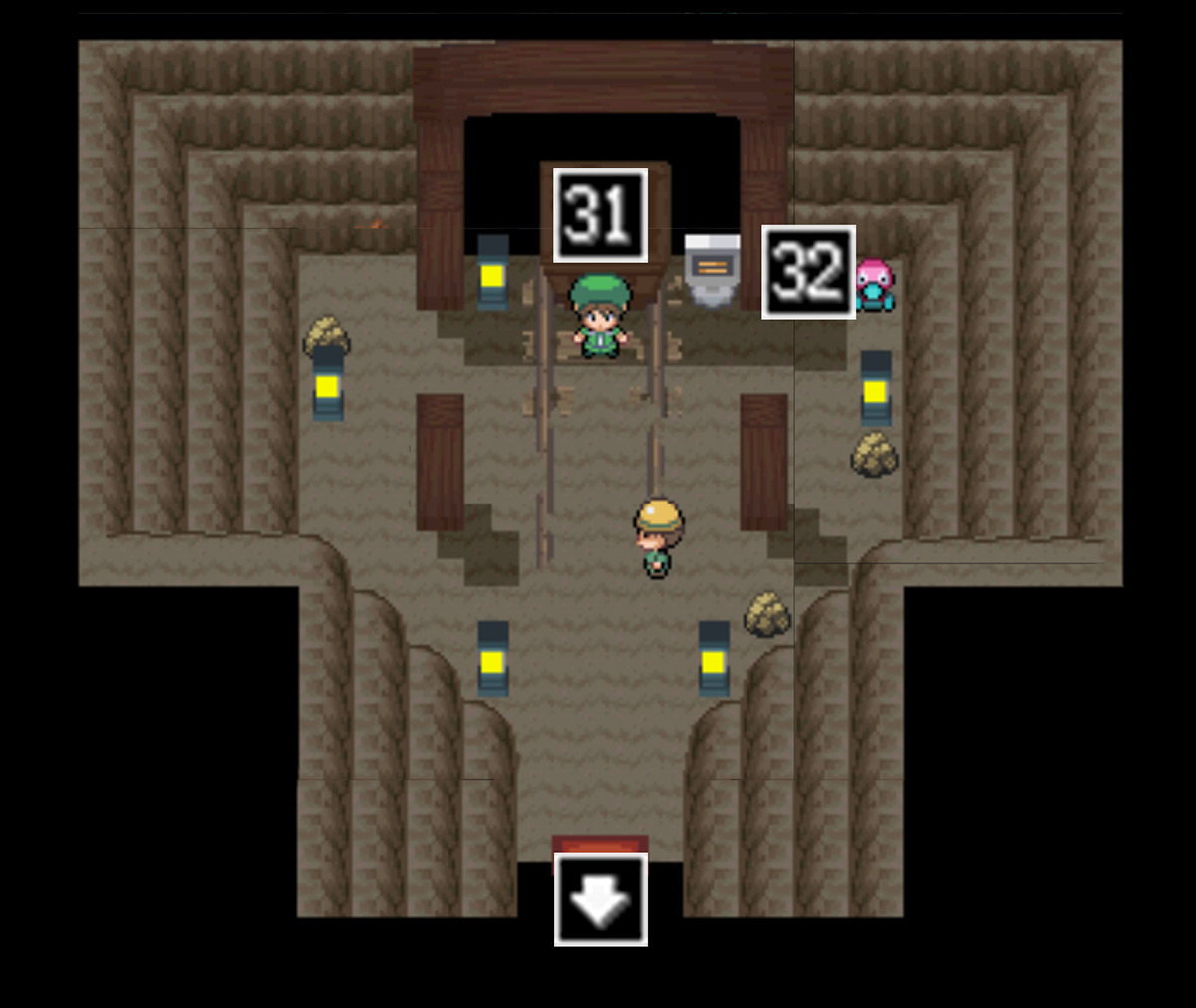 Battle Mine map / Pokémon Unbound