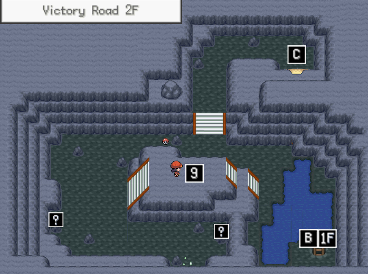 Victory Road 2F map